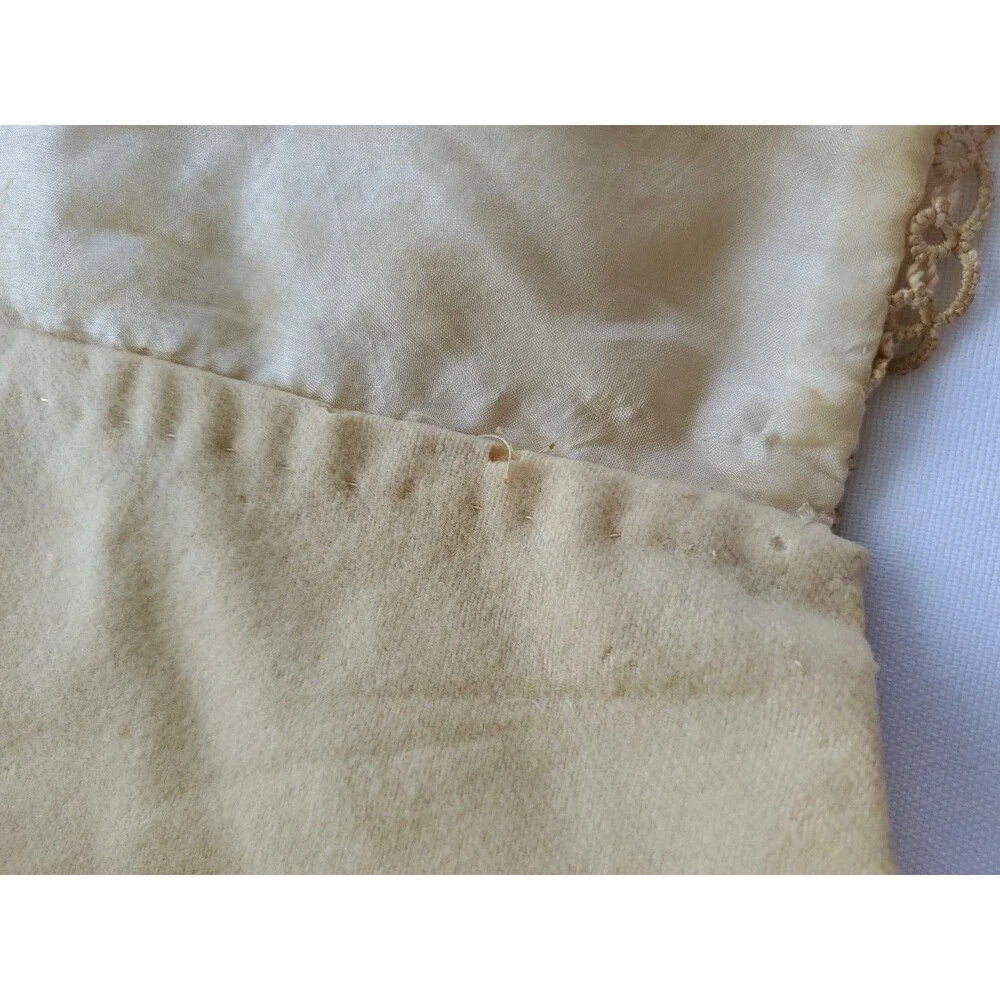 Antique Baby Bonnet Hand Sewn Tatted Embroidered 1890s Turn of Century Lined